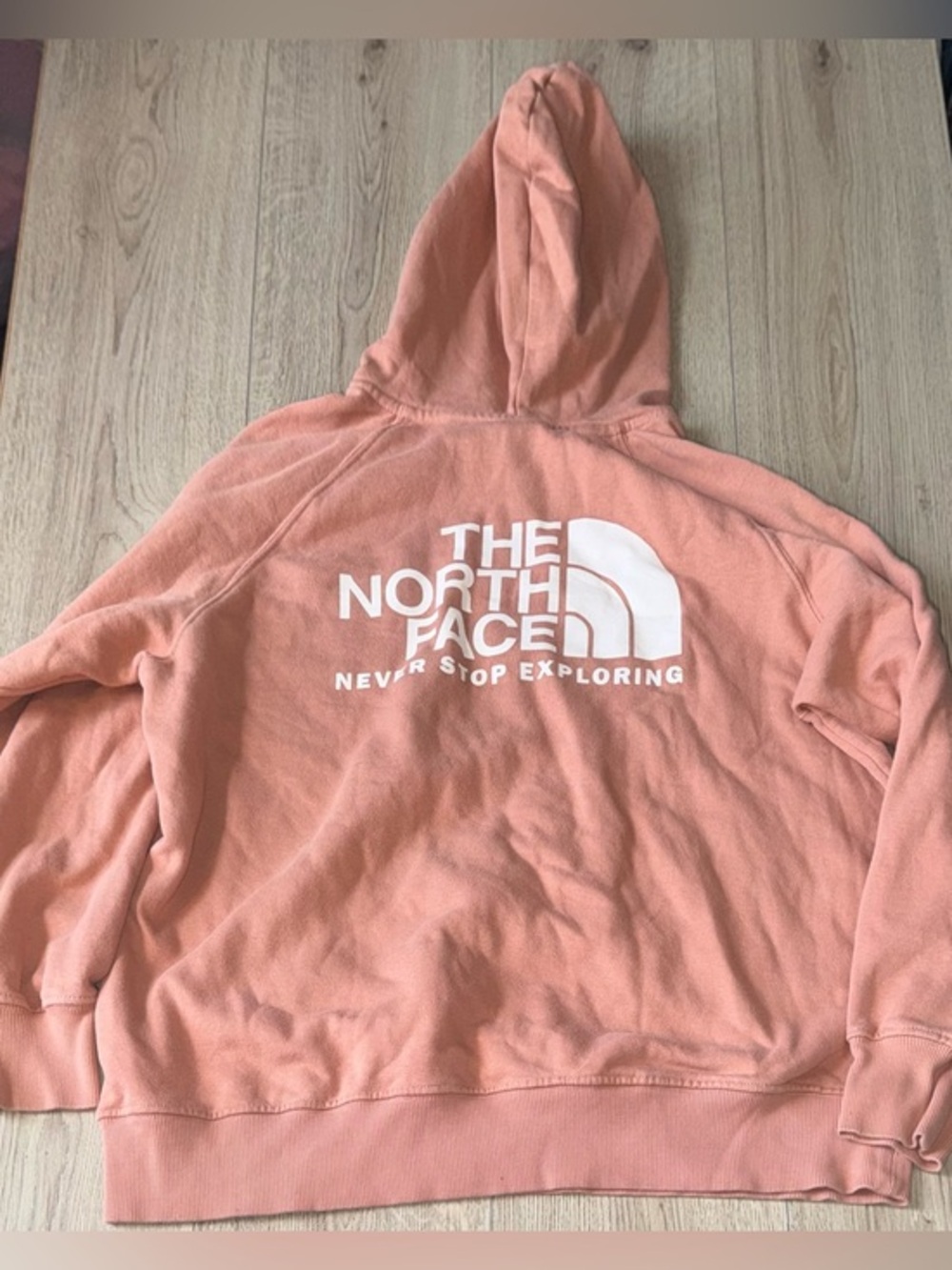 The North Face Pink Logo Hoodie sweatshirt hooded sweater